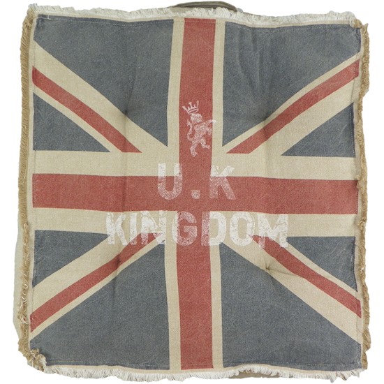Sitzkissen Union Jack Vintage Look 42x42cm
