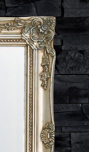 Design Wandspiegel BAROCCO silber 50x40cm