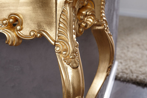 Opulente Barock Konsole antik gold 110cm Kommode