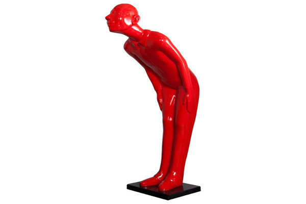 Figur Skulptur WELCOME SERVANT rot 165cm
