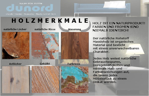 Esszimmerstuhl 2er Set Recyclingholz Massivholz mehrfarbig / natur