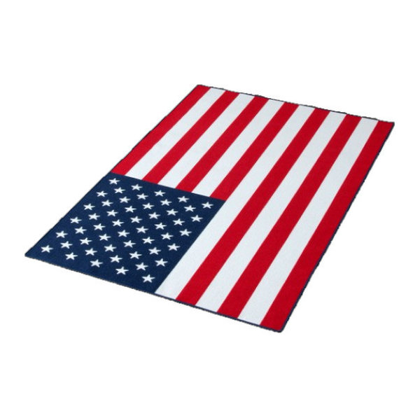 Velours Teppich USA Flagge 134x200cm