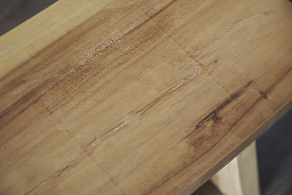 Hocker Japanhocker 50 cm Teak-Holz Massivholz unbehandelt