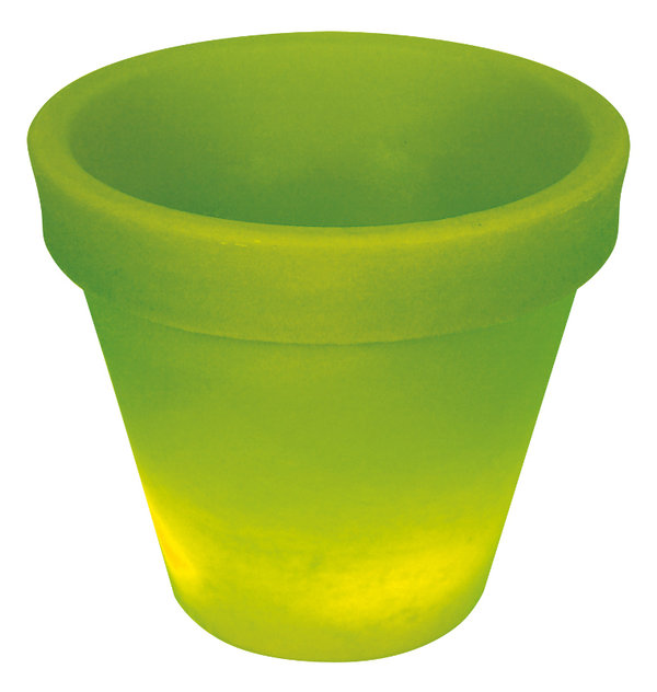 Design LED Pflanztopf Sektkühler GARDEN grün