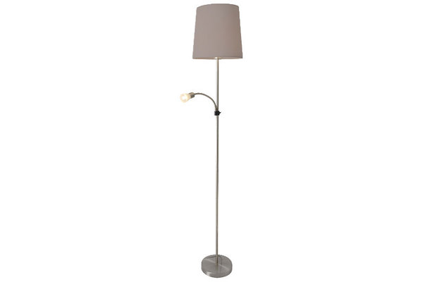 Design Stehlampe CLASSIQUE 165cm grau mit Leselampe
