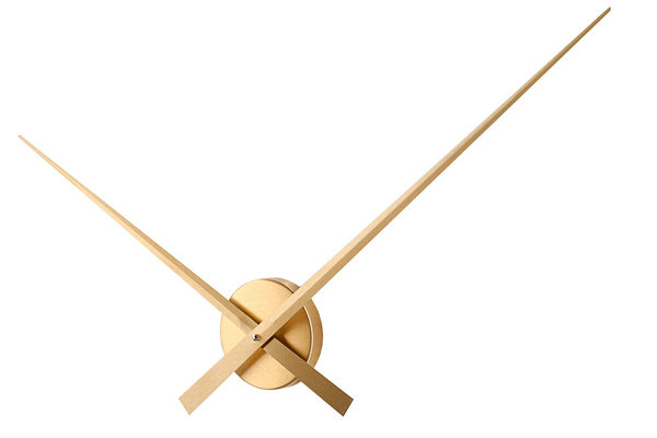 Design Wanduhr FILIGRANE gold 80cm modern elegant Alu