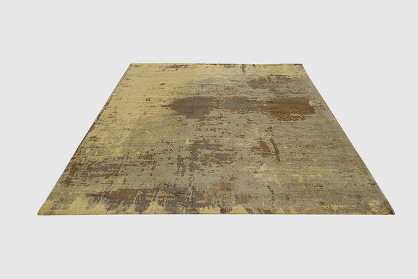 Design Teppich 240 x 160 cm braun sand Baumwolle