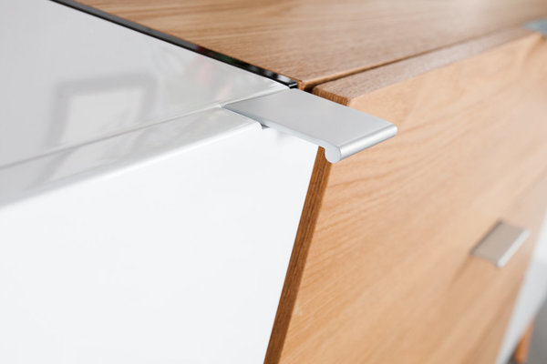 Design Sideboard MALMÖ hochglanz weiß 160cm