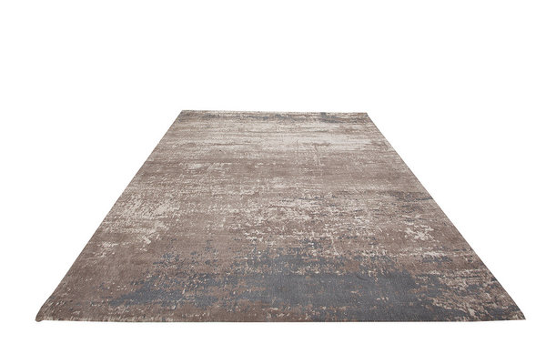 Design Teppich 240 x 160 cm grau beige Baumwolle
