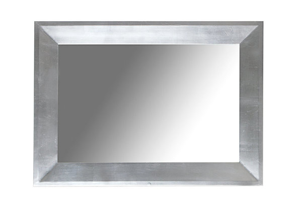 Design Wandspiegel silber 110x90cm Holzrahmen