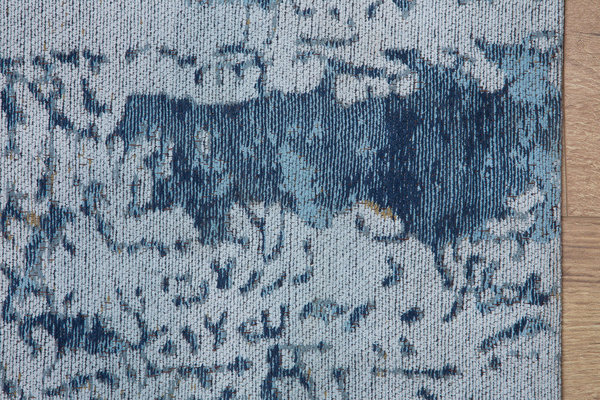 Design Teppich 240 x 160 cm blau Baumwolle
