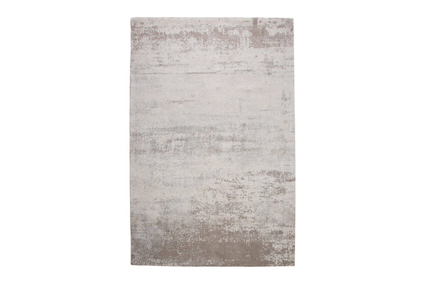 Design Teppich 240 x 160 cm beige grau vintage Baumwolle