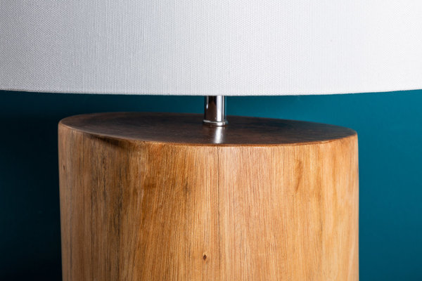 Tischlampe Holzlampe Massivholz Mahagoni natur 60cm
