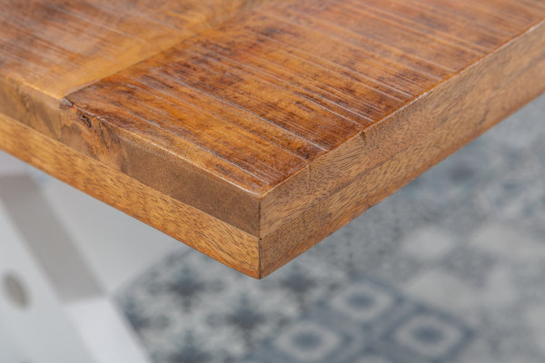 Esstisch Tisch 200cm natur weiß Mango Massivholz