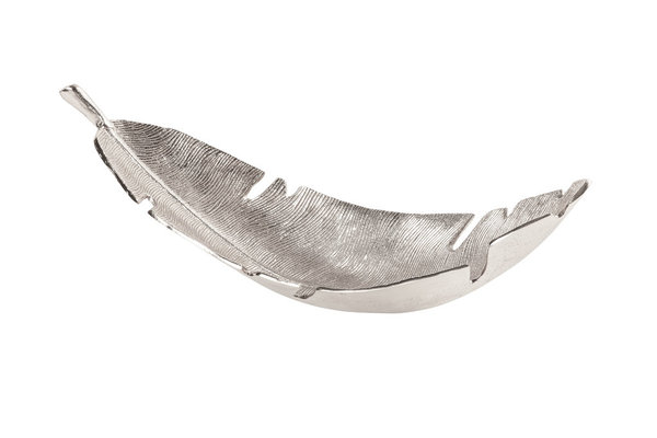 Accessoire Deko Schale silber Aluminium 62x20cm