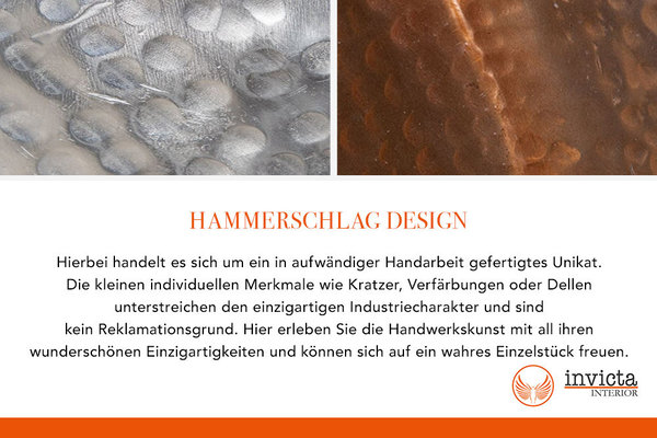Etagere 3 Etagen 46cm Hammerschlag Design silber