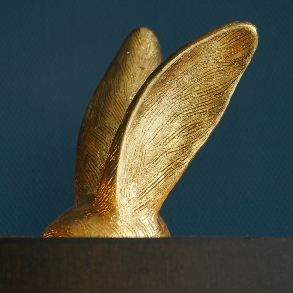 Design Bunny Stehleuchte schwarz gold 115cm