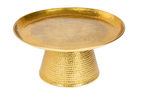Couchtisch Beistelltisch gold 63cm Hammerschlag Optik